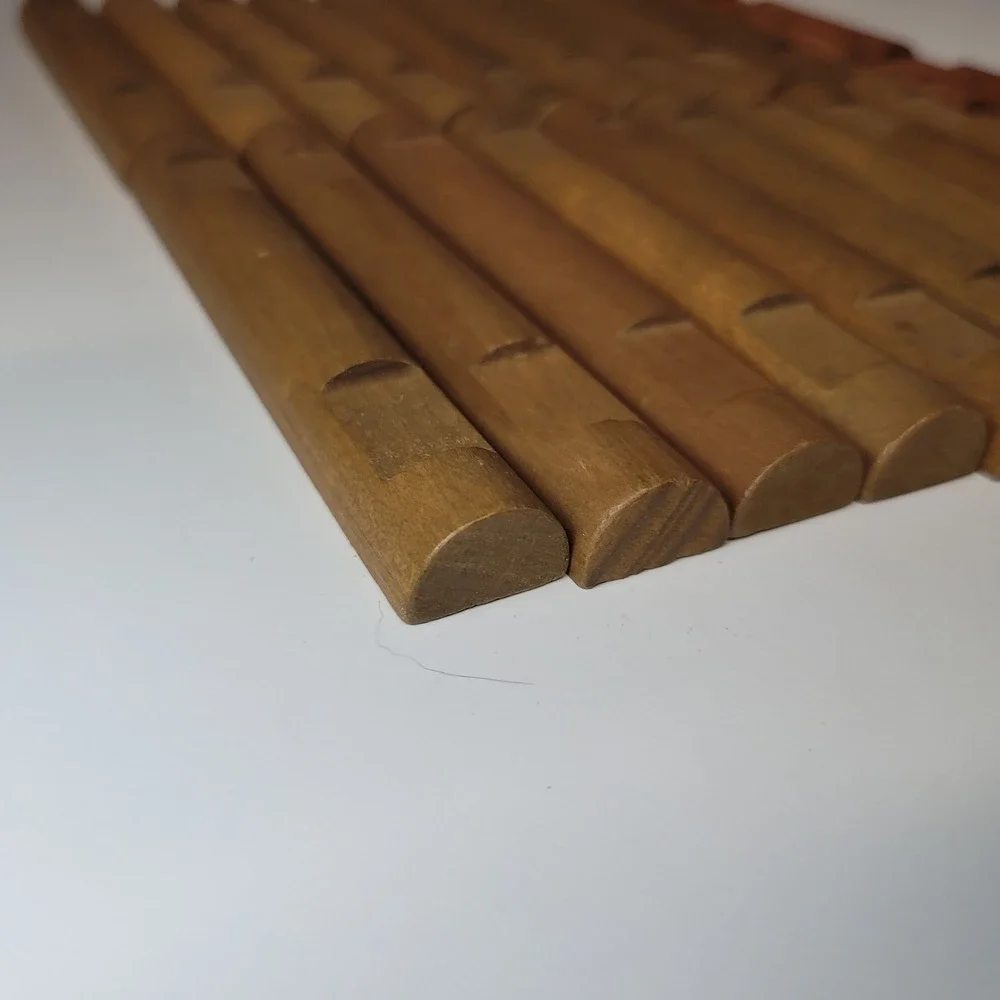 Lincoln Logs Flat Short Replacement Pcs 20 Count Brown Wood Building Toy Parts